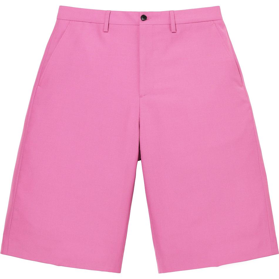 Pink Supreme Wool Trouser Shorts | Supreme 276RW